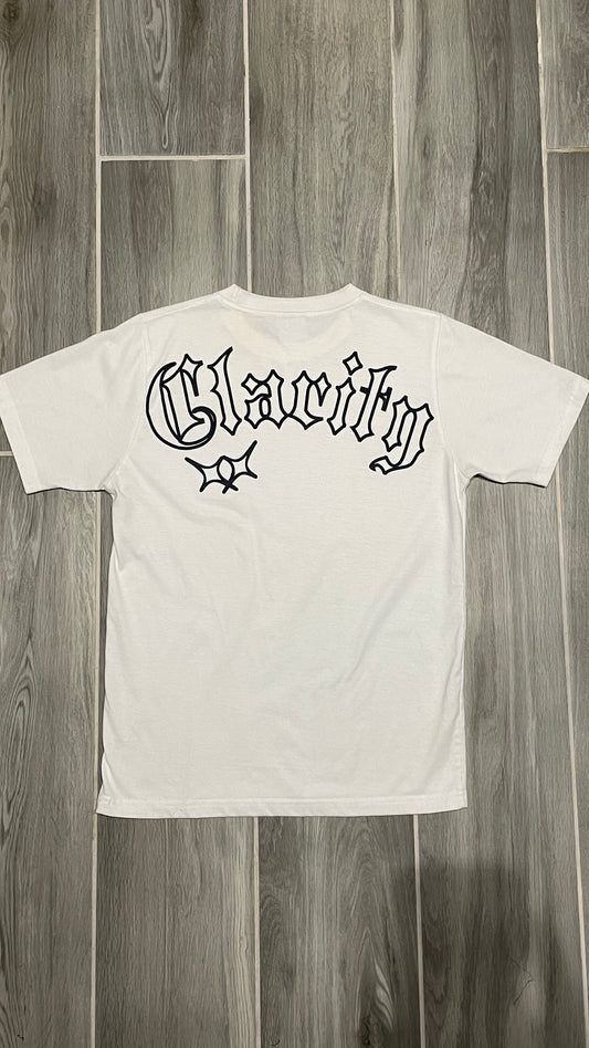 Clarity graphic T-shirt white and black